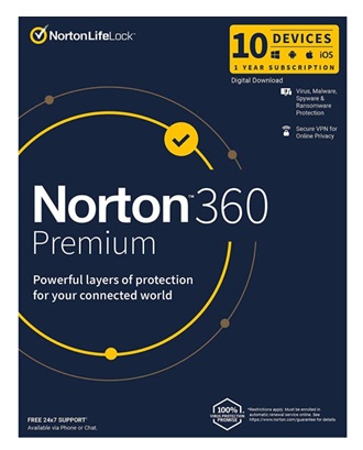 Norton 360 Premium 10 user